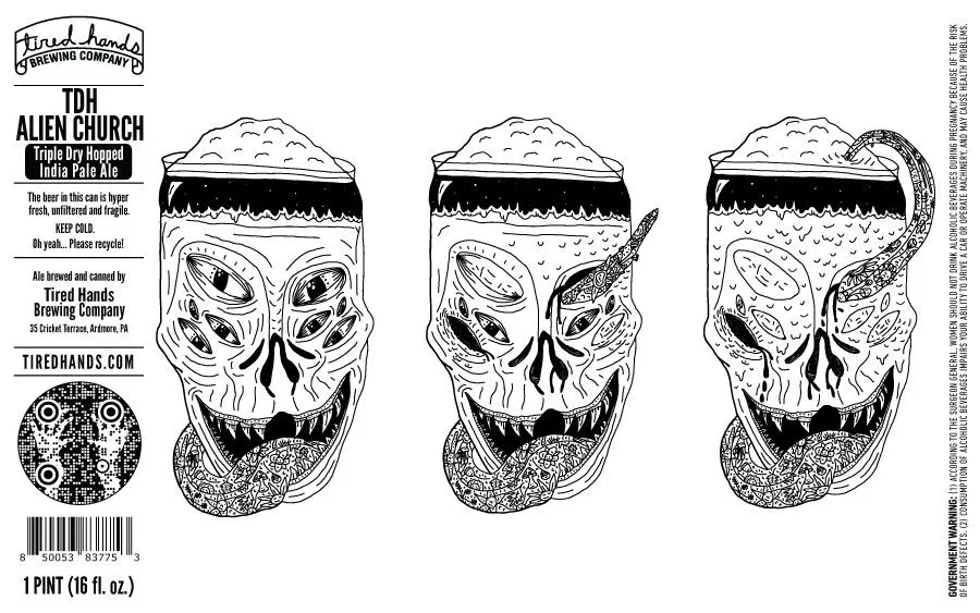 TDH Alien Church — full label as filed with TTB