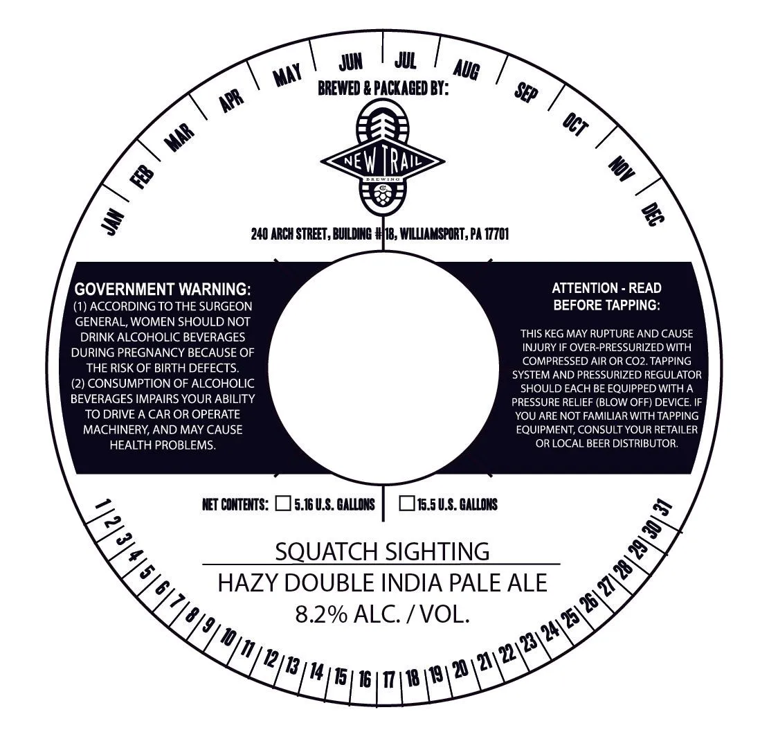 Squatch Sighting — full label as filed with TTB