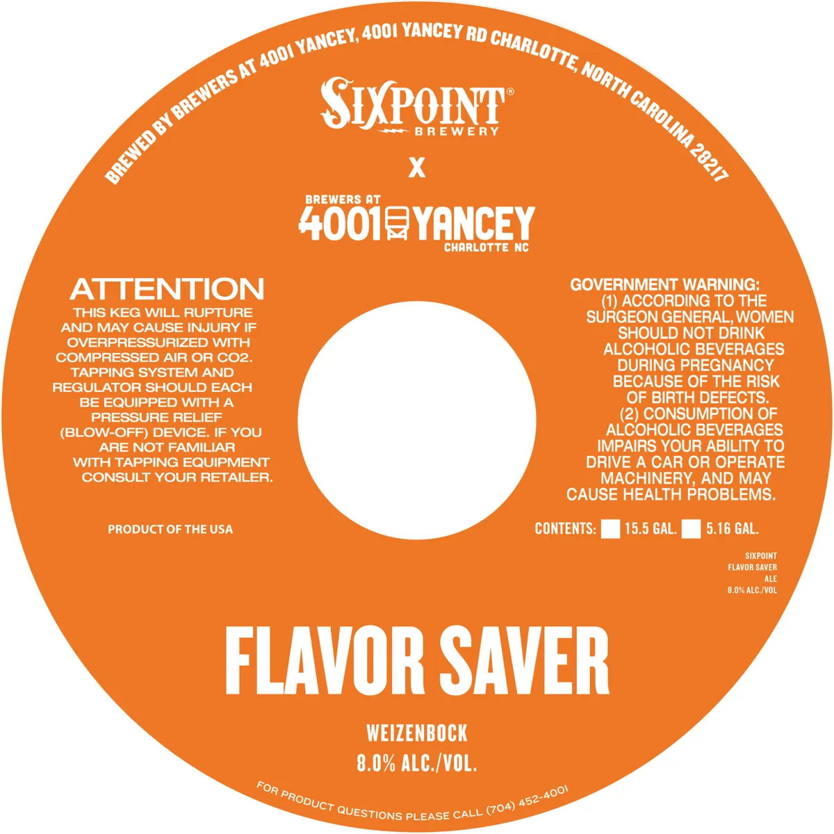 Flavor Saver — full label as filed with TTB