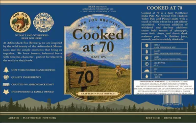 Cooked at 70 label