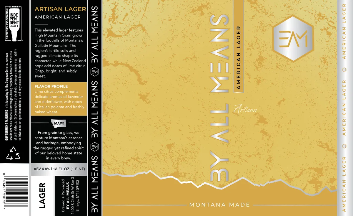 Artisan Lager label