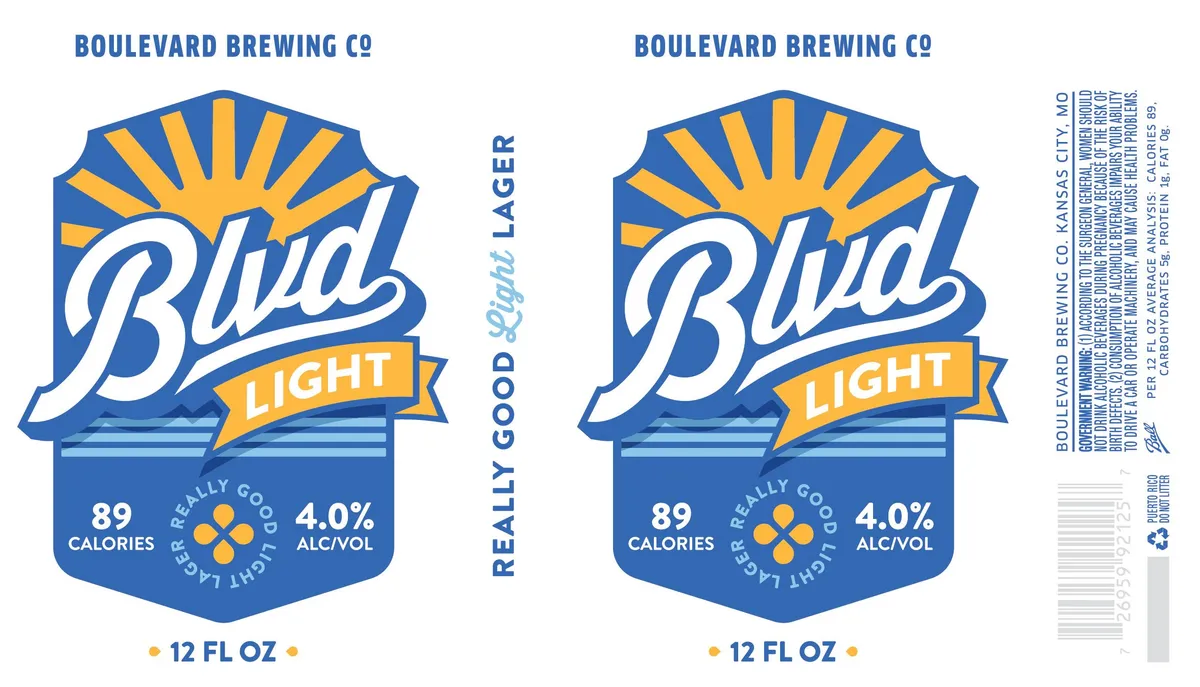 Blvd Light — full label as filed with TTB