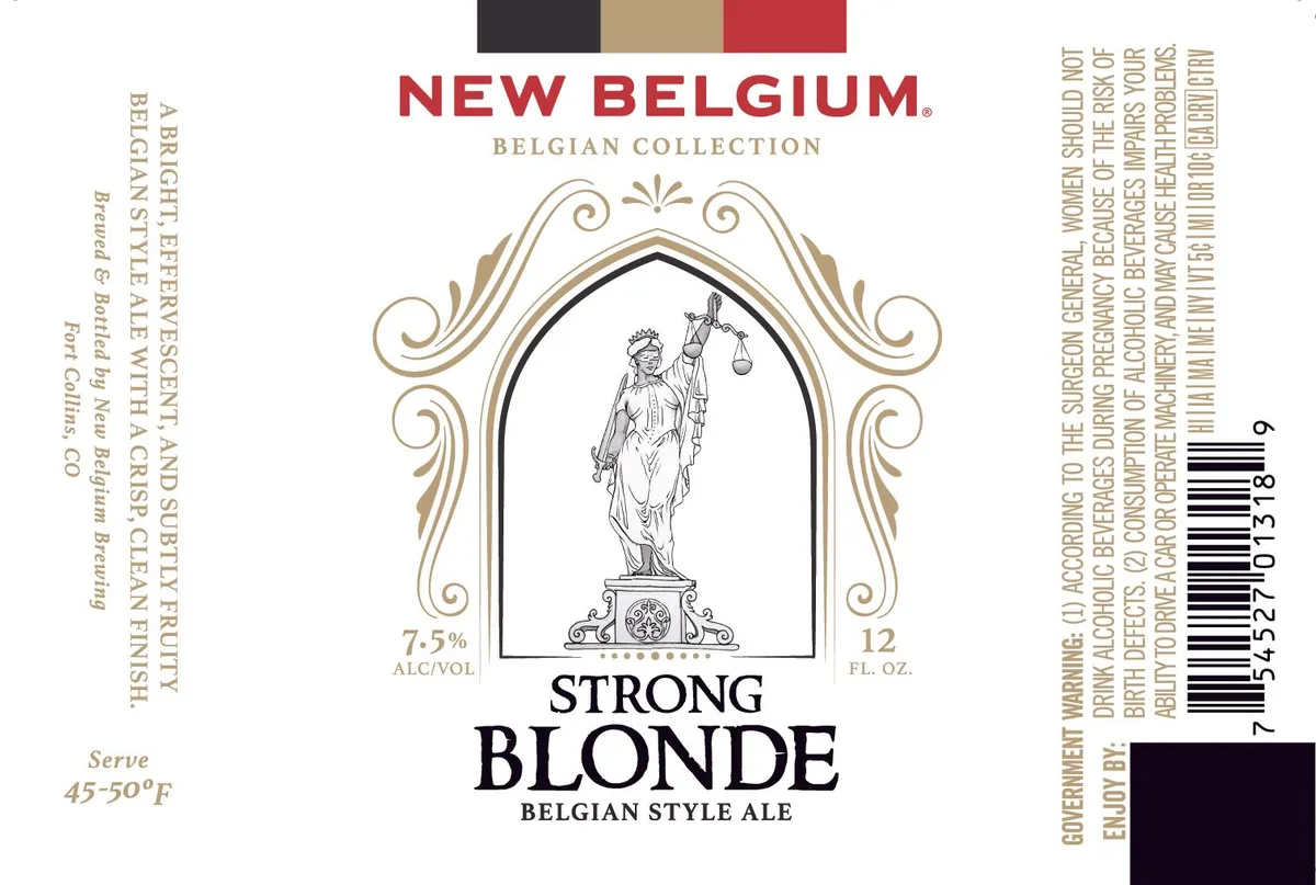 Strong Blonde — full label as filed with TTB