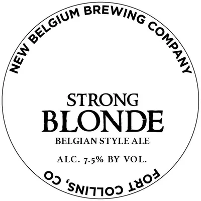 Strong Blonde label