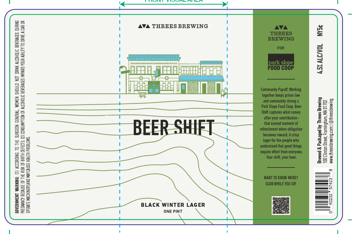 Beer Shift Black Winter Lager — full label as filed with TTB