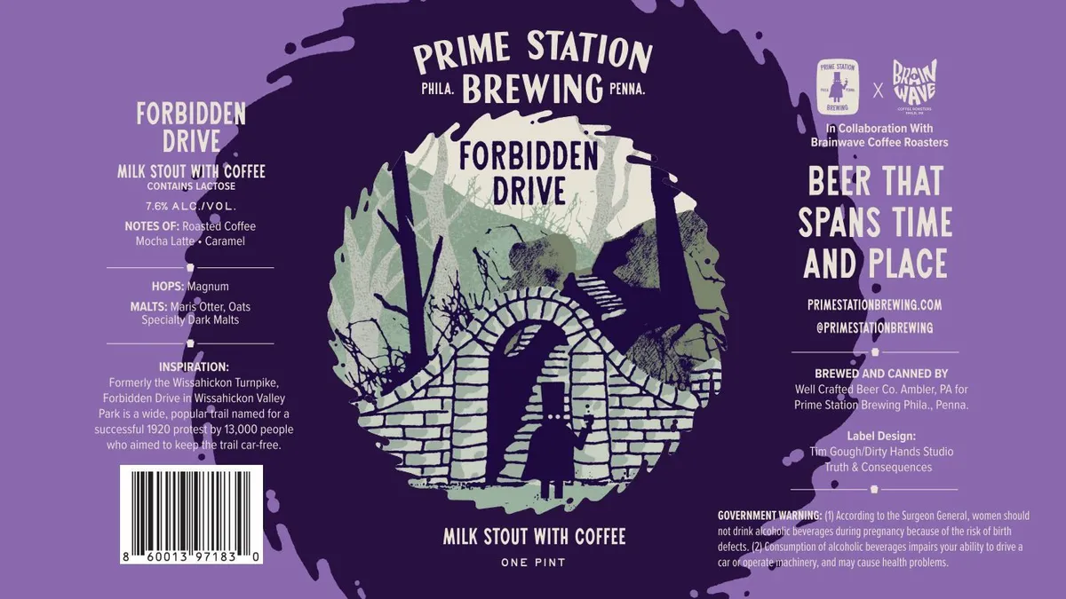 Forbidden Drive — full label as filed with TTB