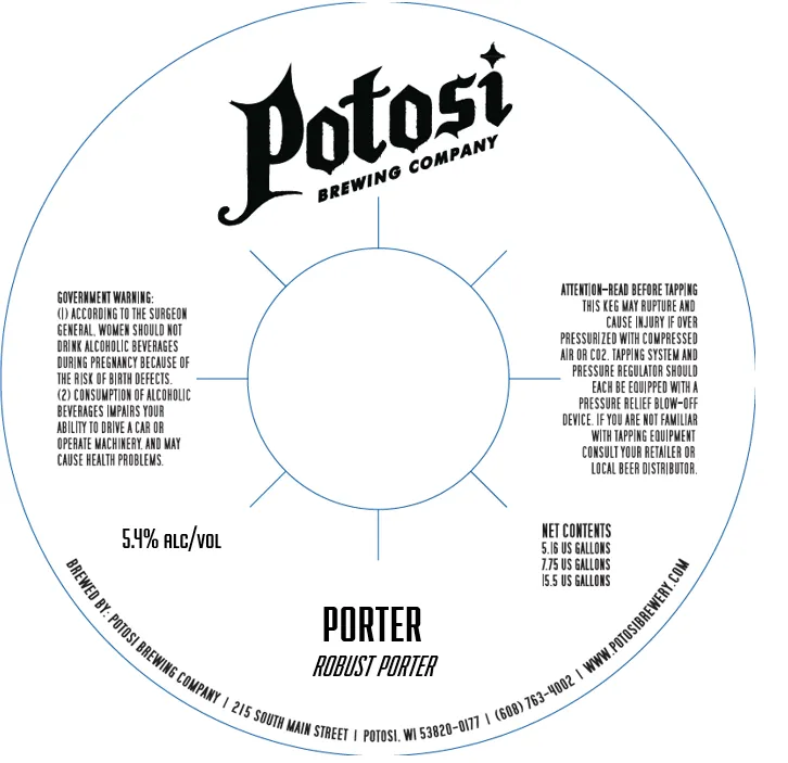 Robost Porter — full label as filed with TTB