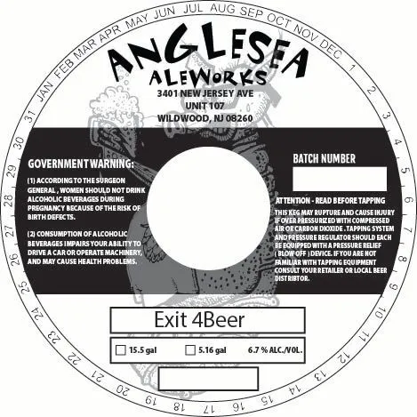 Exit 4Beer — full label as filed with TTB
