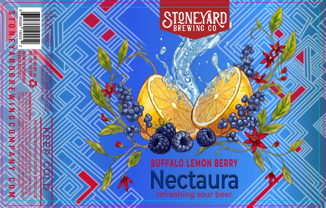 Lemon Berry Nectaura — full label as filed with TTB