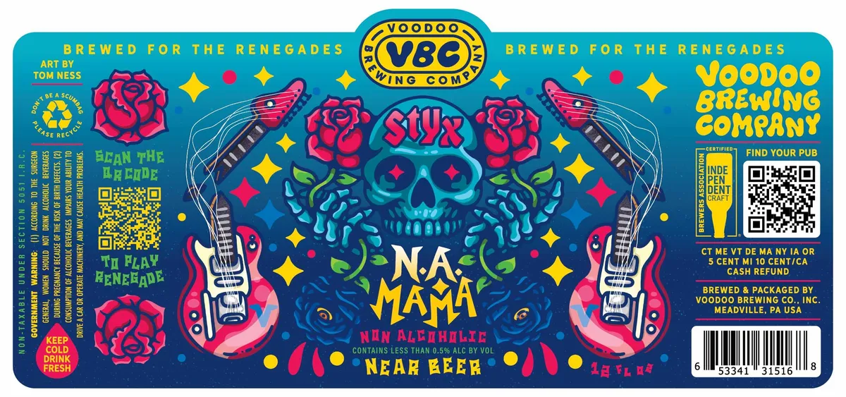 N.A. Mama — full label as filed with TTB