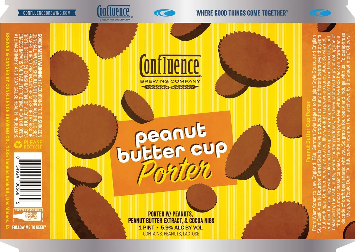 Peanut Butter Cup Porter label