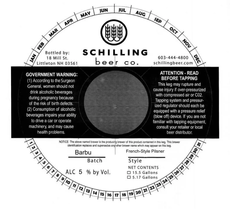 Barbu — full label as filed with TTB