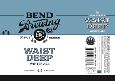 Waist Deep Winter Ale label