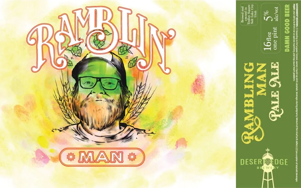 Rambling Man Pale Ale — full label as filed with TTB
