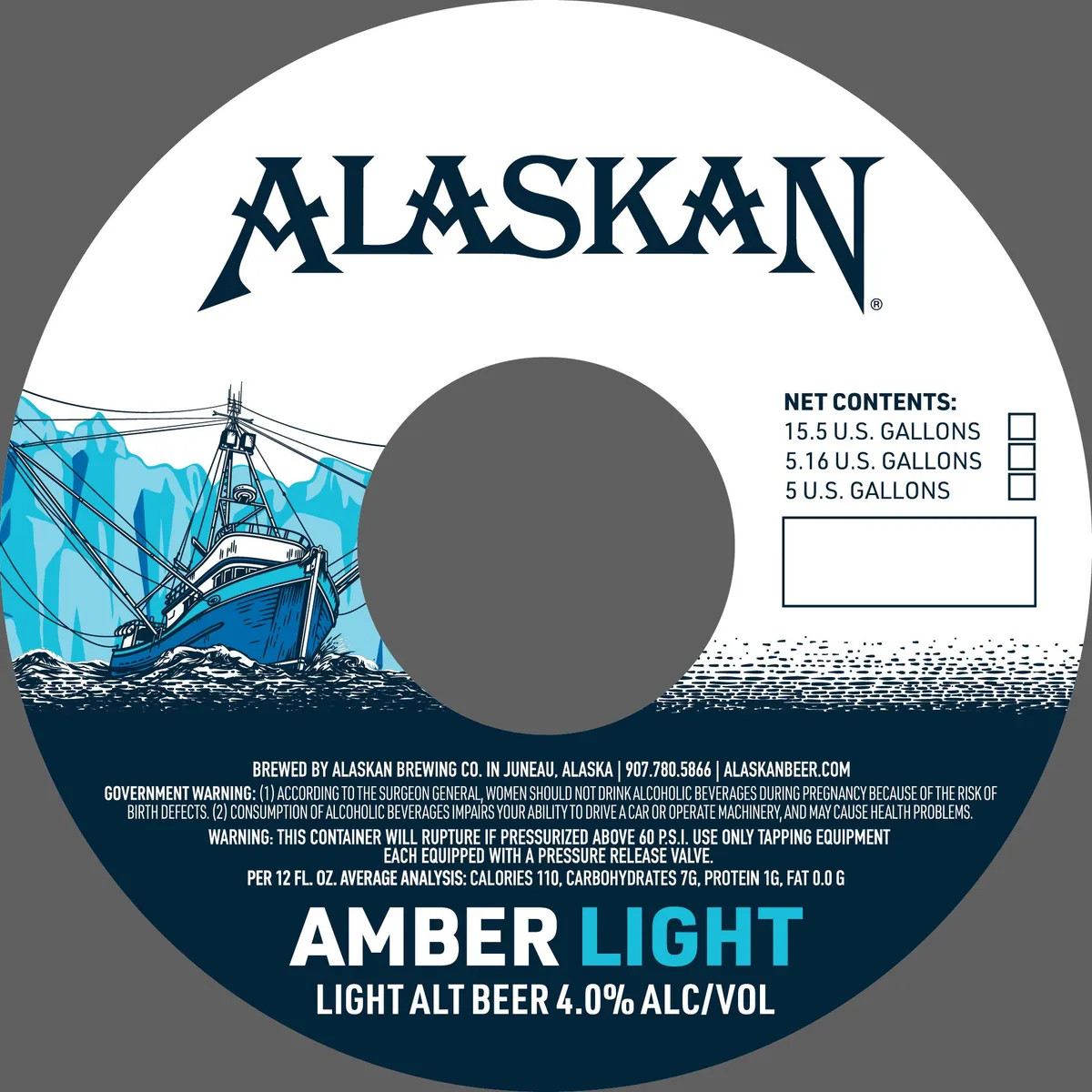 Amber Light — full label as filed with TTB