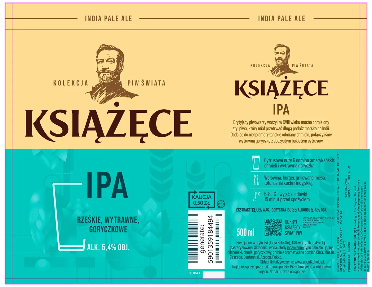 Książęce IPA label