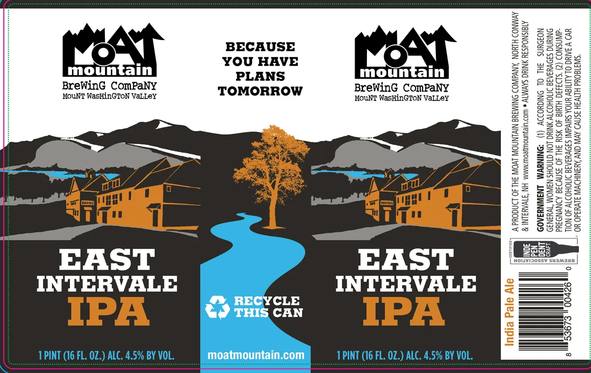 East Intervale IPA — full label as filed with TTB