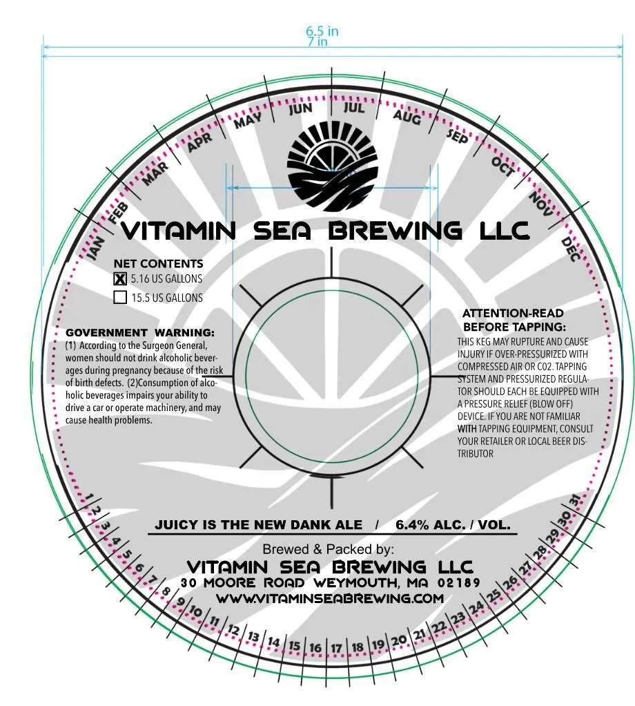 Juicy Is The New Dank — full label as filed with TTB