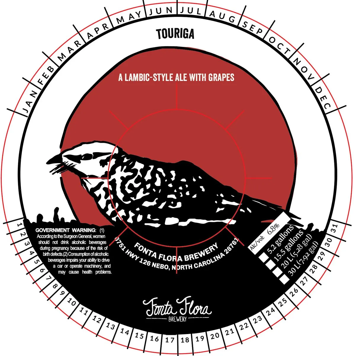 Touriga — full label as filed with TTB