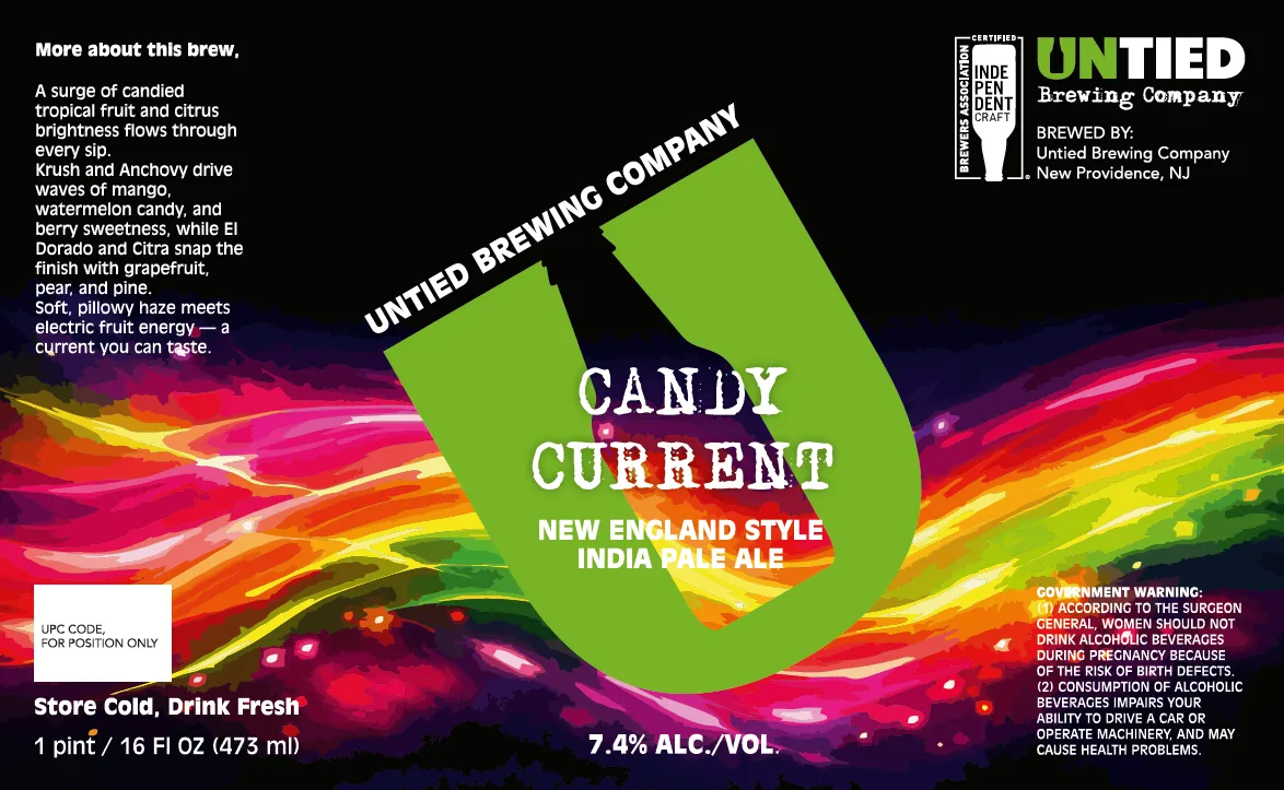 Candy Current — full label as filed with TTB