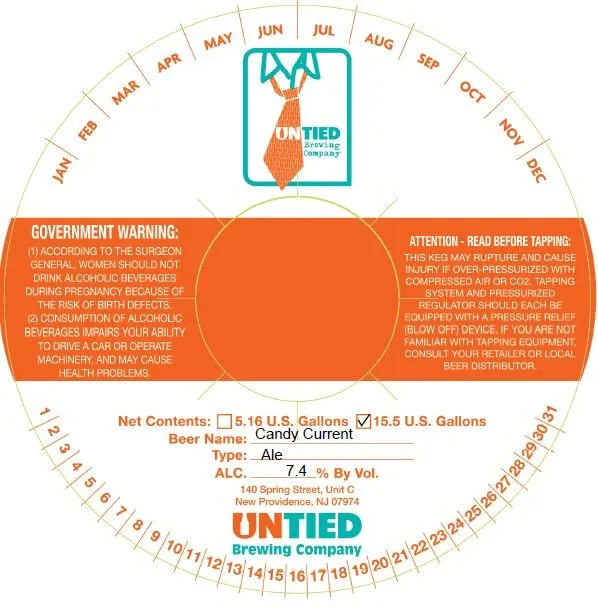 Candy Current — full label as filed with TTB