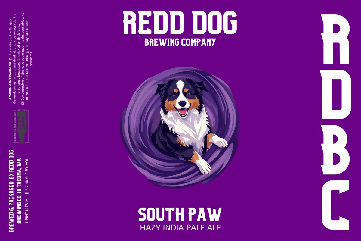 South Paw — full label as filed with TTB