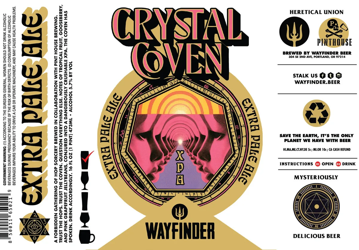 Crystal Coven — full label as filed with TTB
