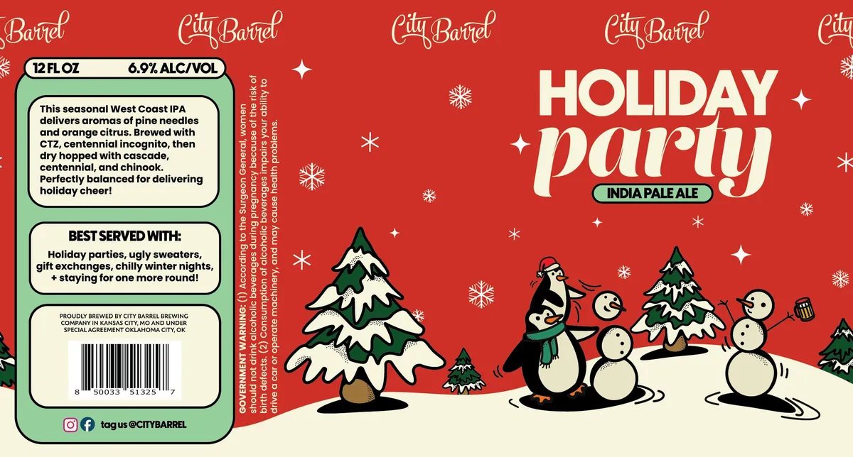 Holiday Party — full label as filed with TTB
