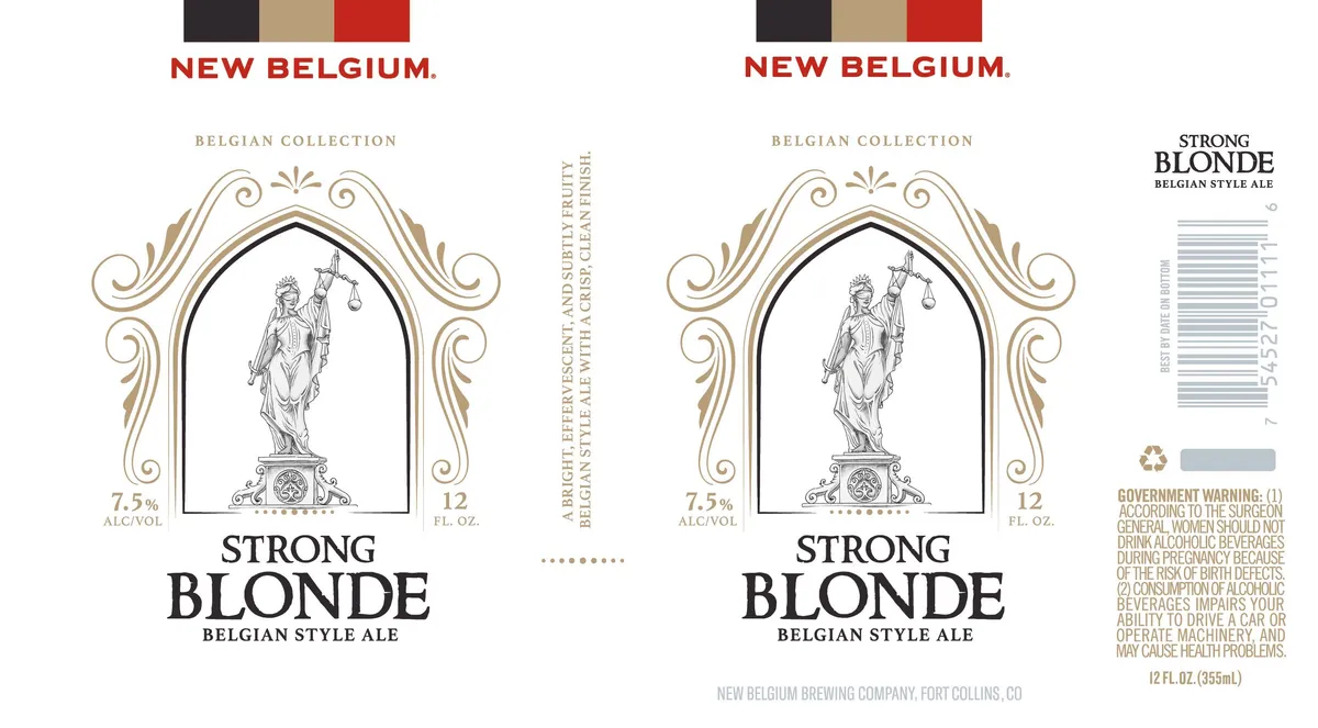 Strong Blonde — full label as filed with TTB