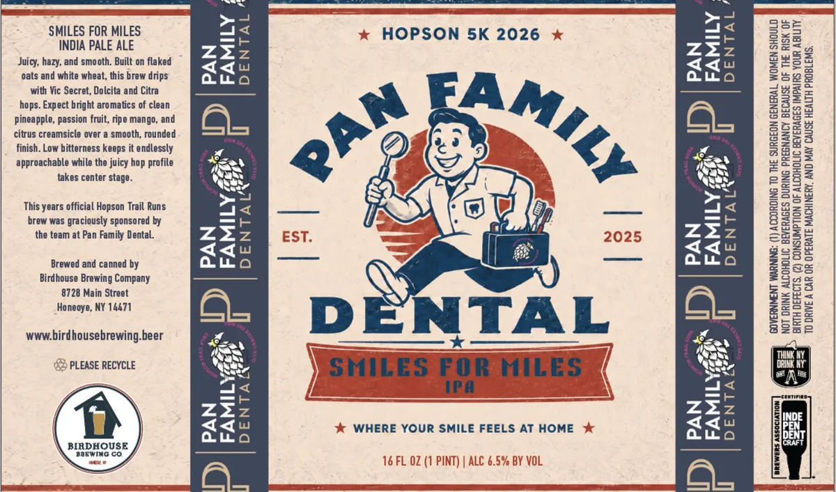 Pan Family Dental Smiles for Miles Ipa label