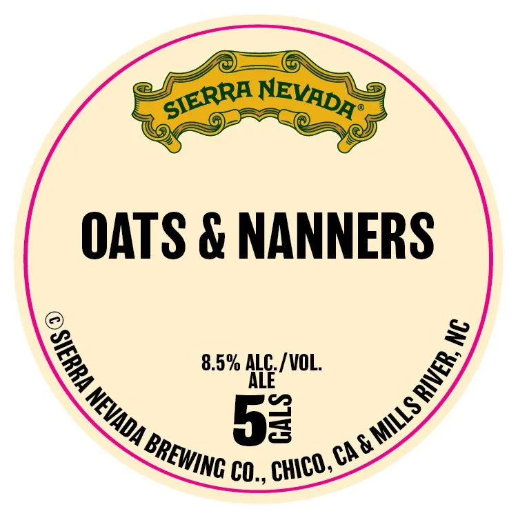 Oats & Nanners — full label as filed with TTB