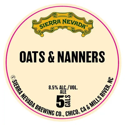 Oats & Nanners label