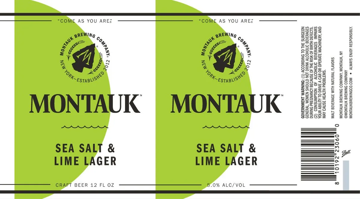 Sea Salt & Lime Lager — full label as filed with TTB