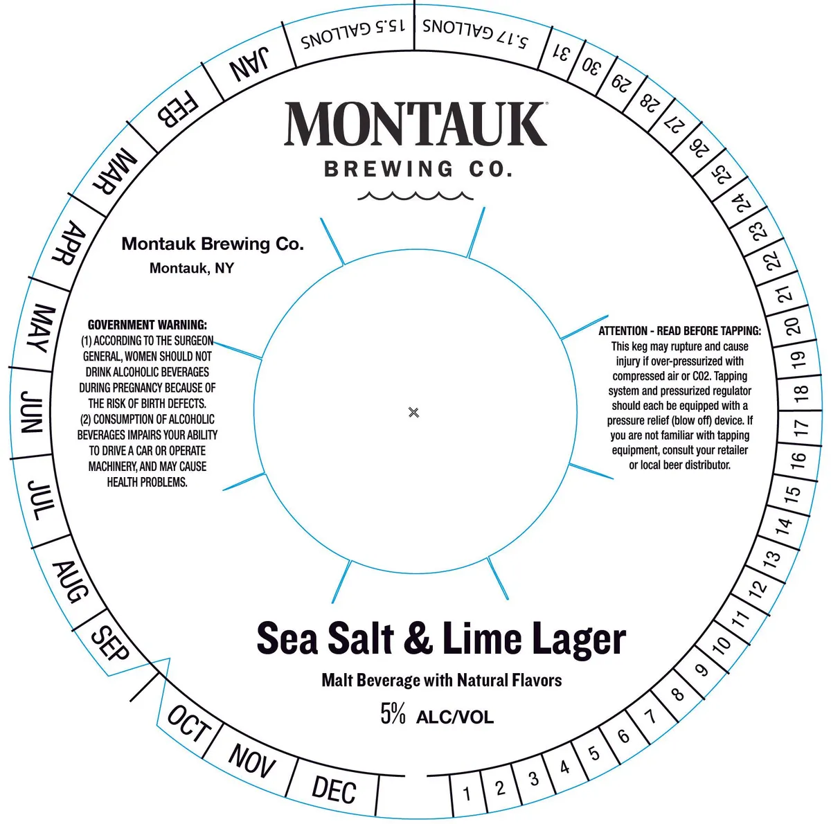 Sea Salt & Lime Lager — full label as filed with TTB