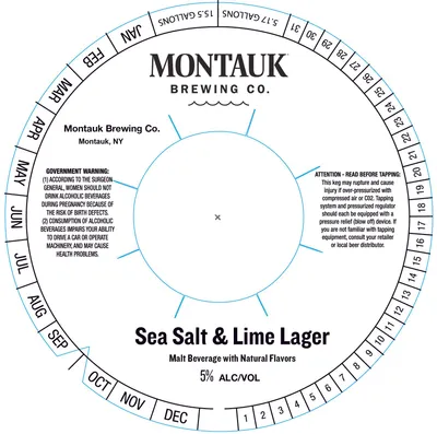 Sea Salt & Lime Lager label