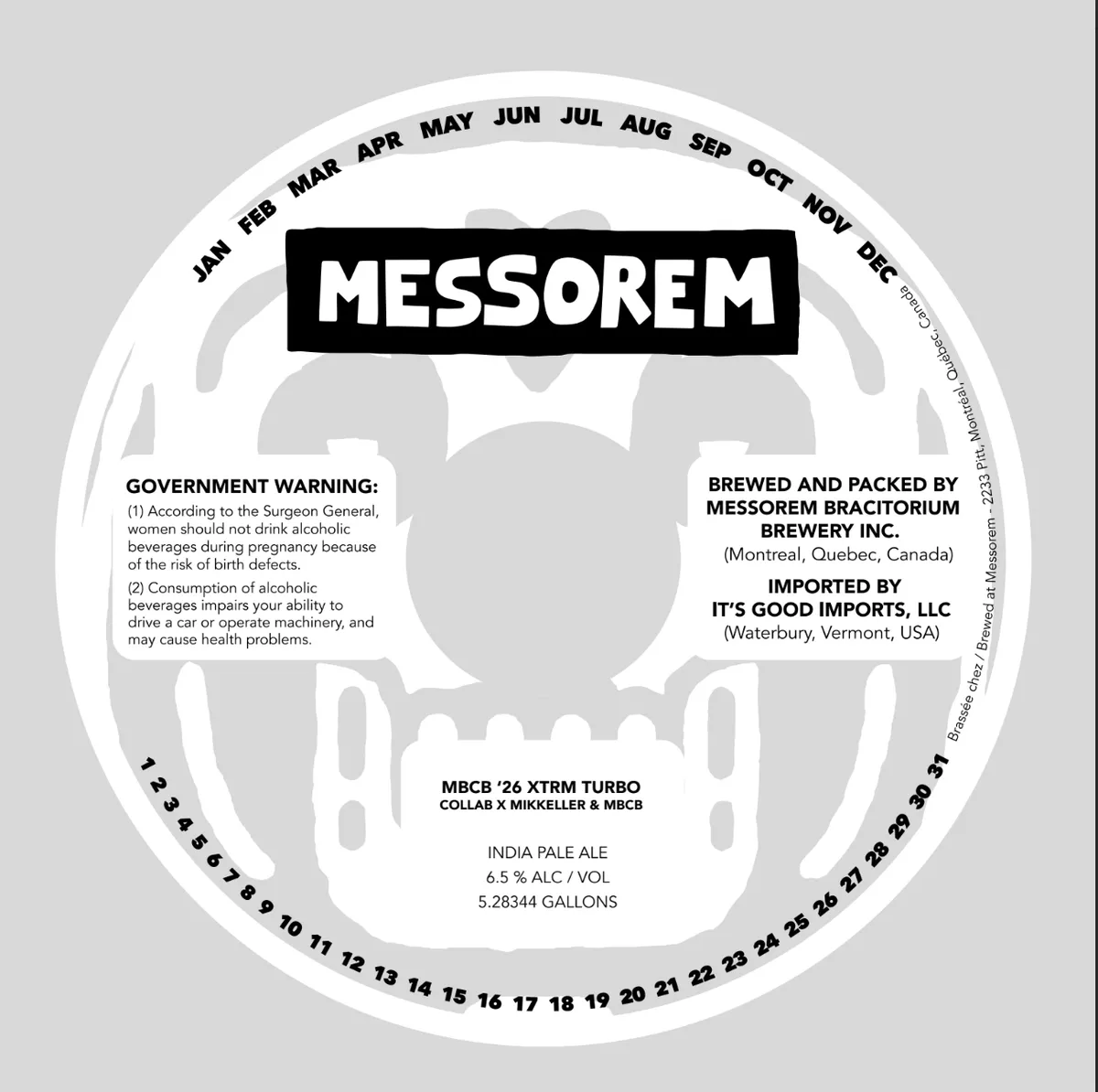 Mbcb '26 Xtrm Turbocollab X Mikkeller & Mbcb — full label as filed with TTB