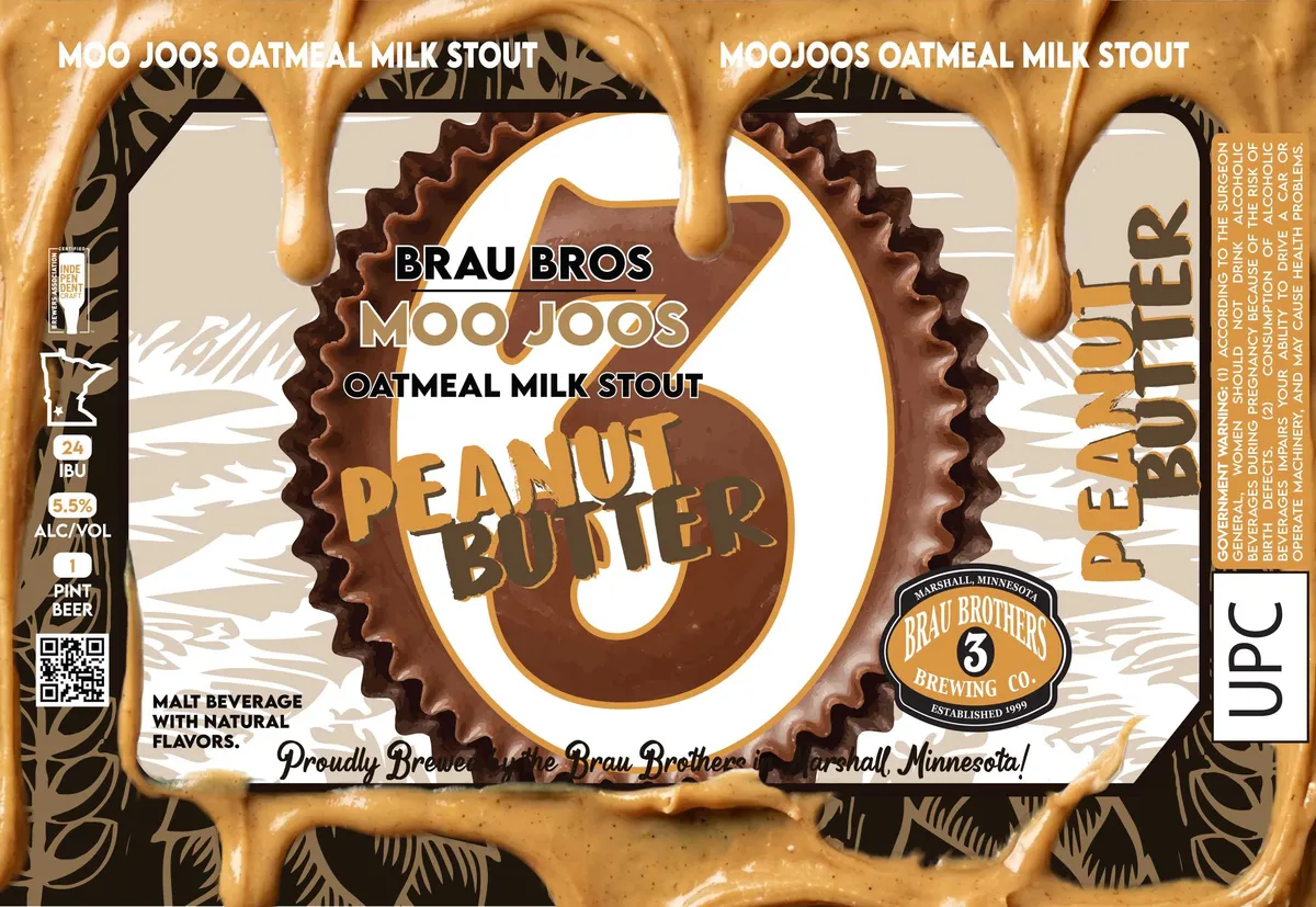 Peanut Butter Moojoos label