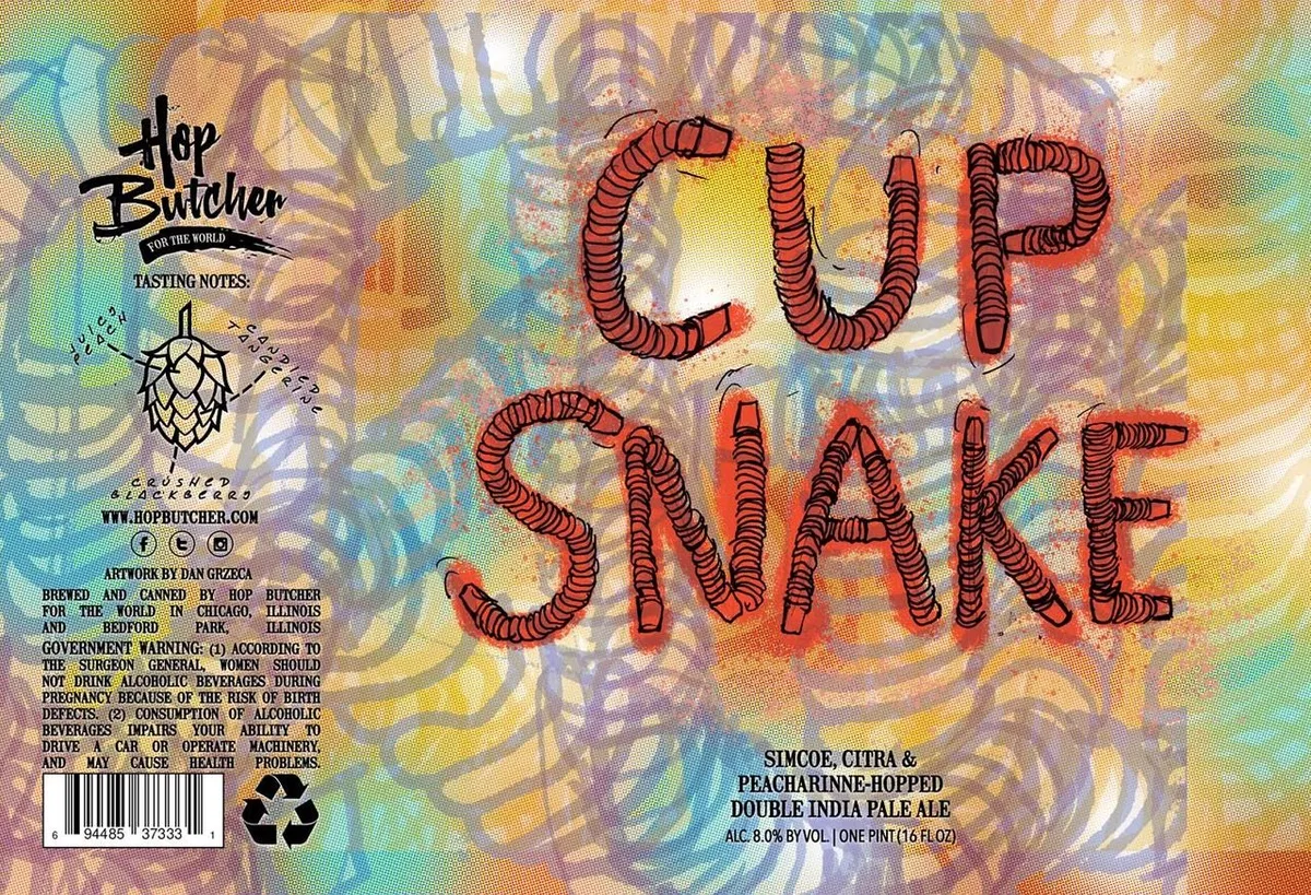 Cup Snake — full label as filed with TTB