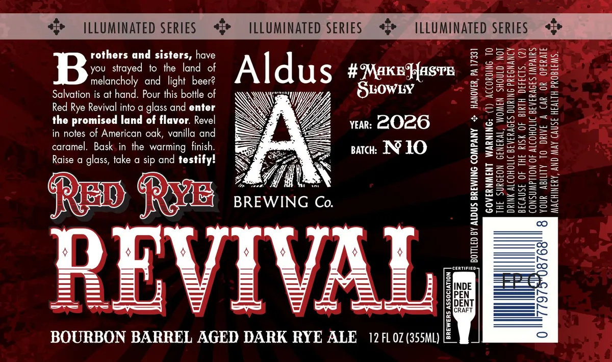 Red Rye Revival — full label as filed with TTB