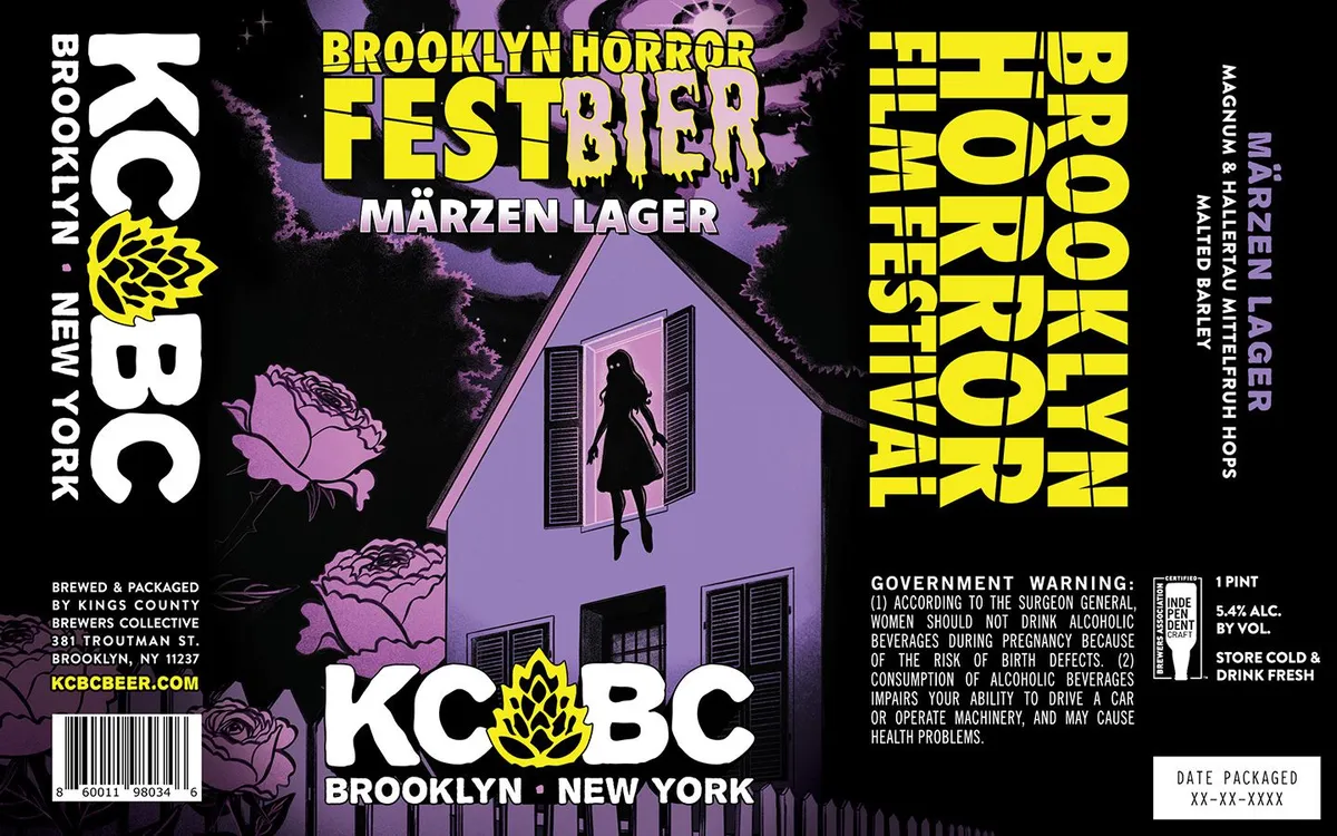 Brooklyn Horror Festbier — full label as filed with TTB