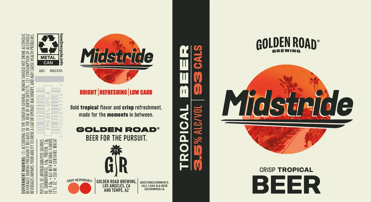 Midstride — full label as filed with TTB