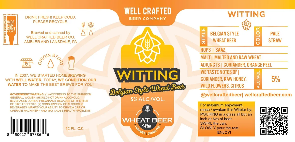 Witting — full label as filed with TTB