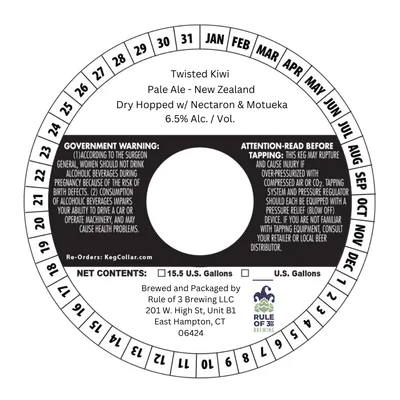 Twisted Kiwi label