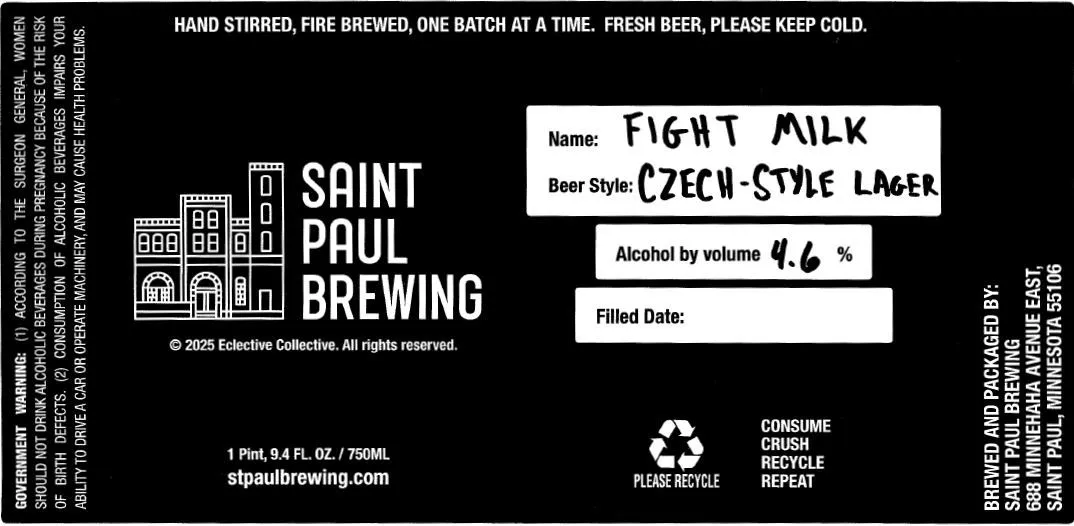 Fight Milk label