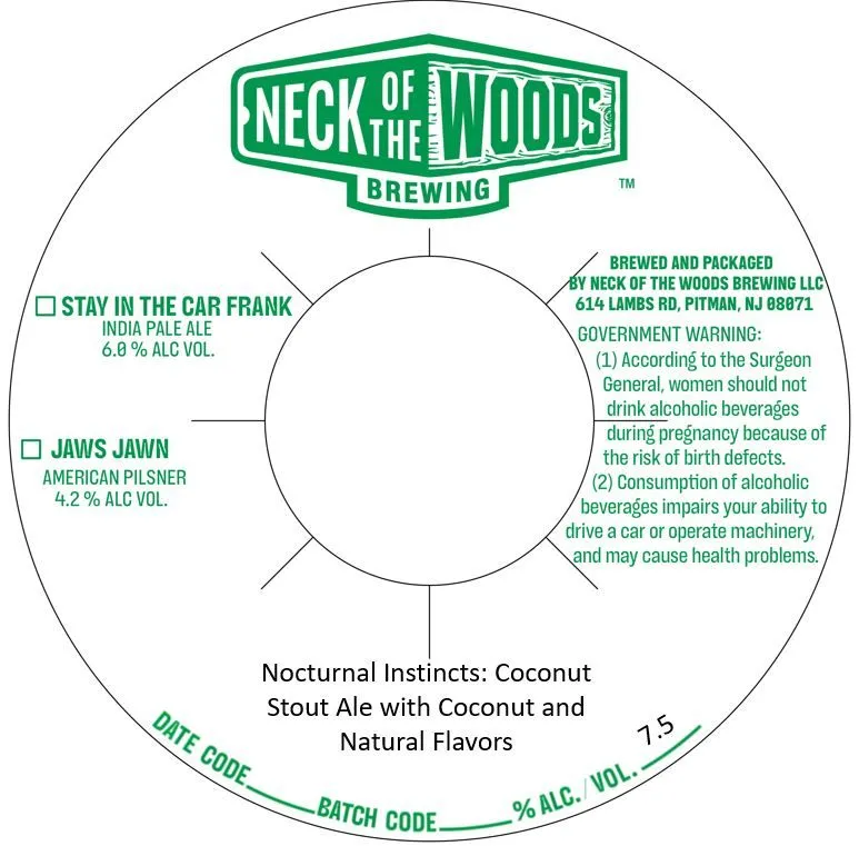 Nocturnal Instincts: Coconut — full label as filed with TTB