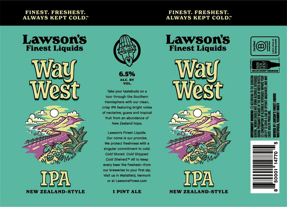 Way West IPA label