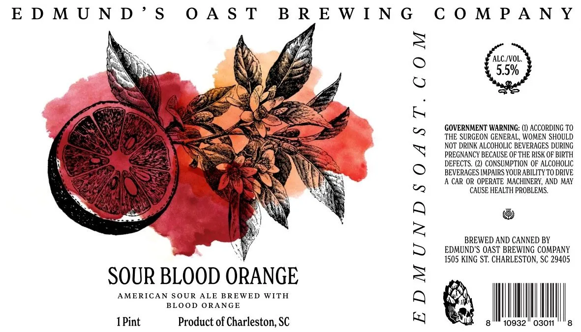 Sour Blood Orange label