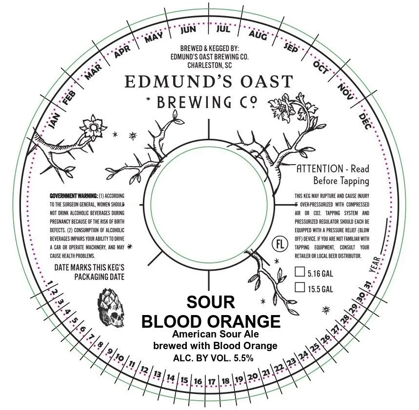 Sour Blood Orange — full label as filed with TTB