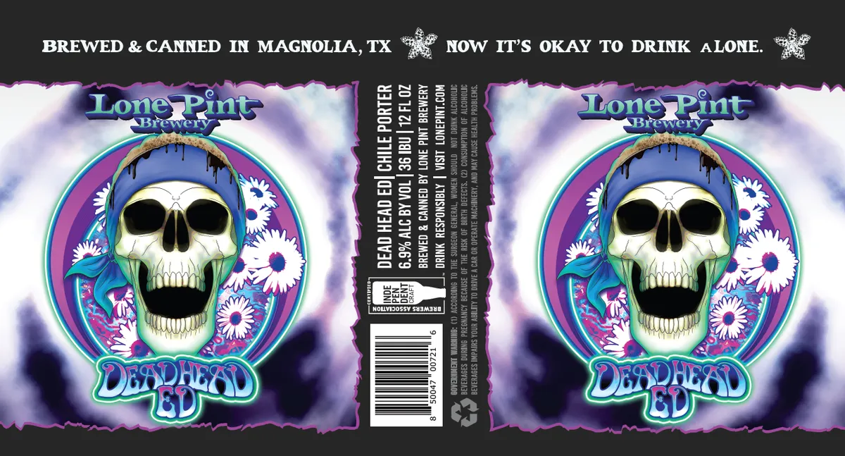 Dead Head Ed Chile Porter label