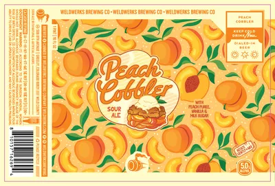 Peach Cobbler label